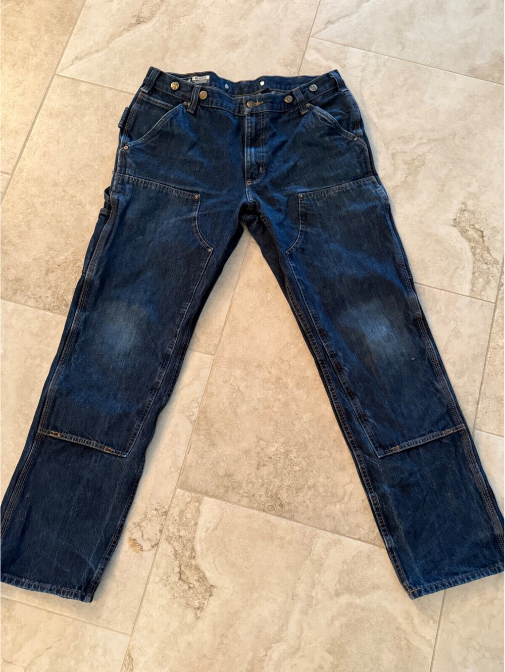 Carhartt Double Knee Utility Logger Jeans Relaxed Fit Rugged Flex BD3890-M 34x31